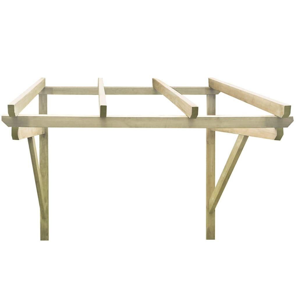 Door Canopy 200x150x160 cm Solid Pinewood